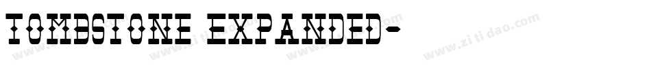 Tombstone Expanded字体转换